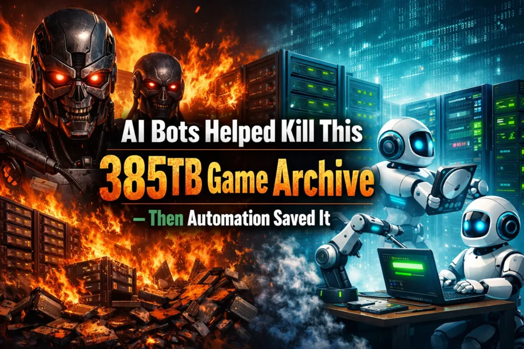 AI Bots Helped Kill This 385TB Game Archive — Then Automation Saved It