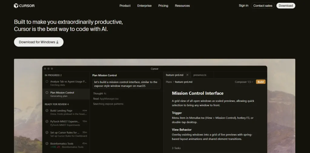 Best AI Coding Tools in 2026: The Complete Expert Guide 2 Dasboard Image Of Cursor AI