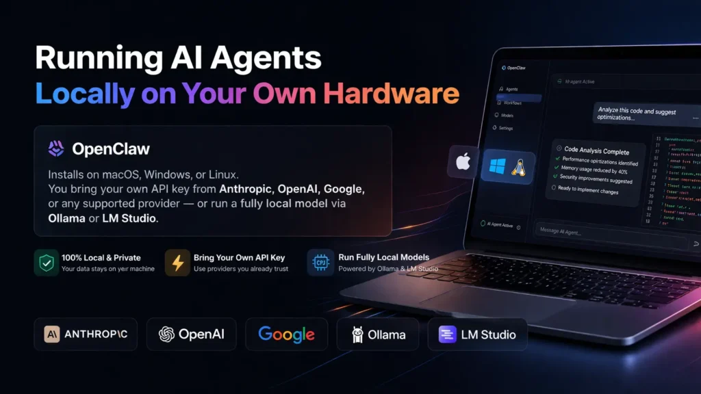 What Is OpenClaw AI? Everything You Need to Know (Complete Guide) 1 Running AI Agents Locally on Your Own Hardware Image