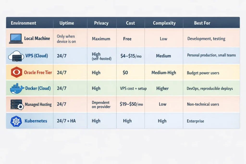 Where to Host, Run & Configure OpenClaw — Config Files, JSON & Deployment Options 1 Where to Run OpenClaw Imfographics